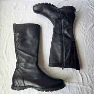 Palladium Dark Leather Moto Boots